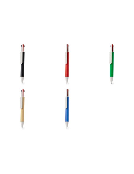 4 in 1 pen with recycled cardboard body - Surtum