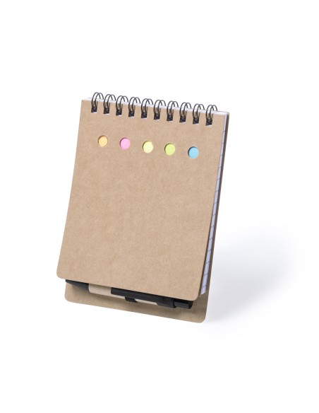 Bloc Notes de butxaca amb notes adhesives i mini bolígraf - Diser