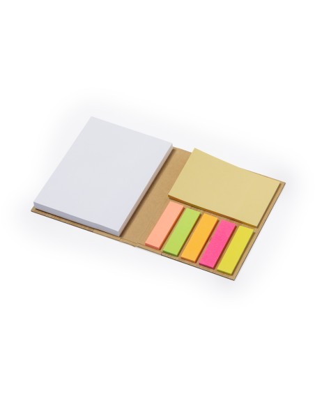 Bloc amb 70 fulles i notes adhesives, amb tapes de bambú - Oresten