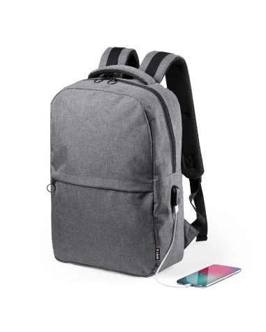 Recycled RPET backpack with pockets... Recycled RPET backpack with pockets...