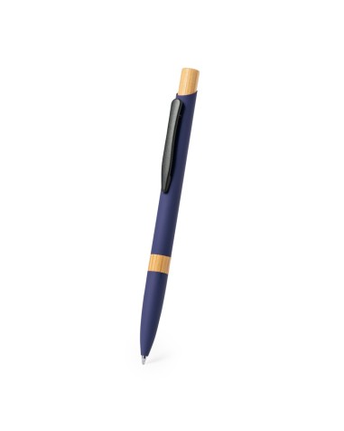 Rubberized aluminum and bamboo pen -... Rubberized aluminum and bamboo pen -...