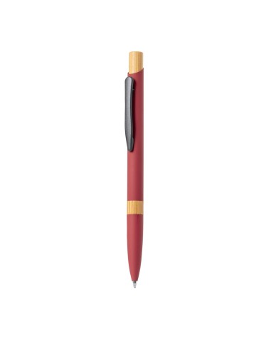 Rubberized aluminum and bamboo pen -... Rubberized aluminum and bamboo pen -...