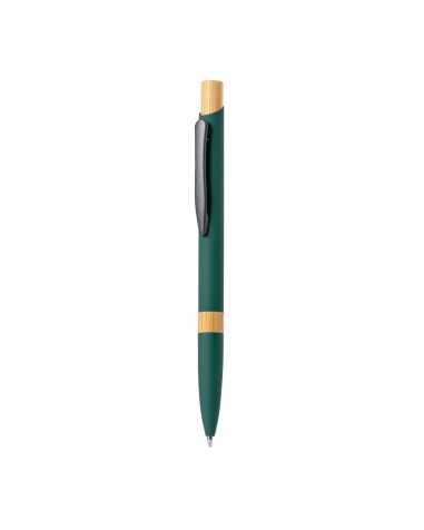 Rubberized aluminum and bamboo pen -... Rubberized aluminum and bamboo pen -...