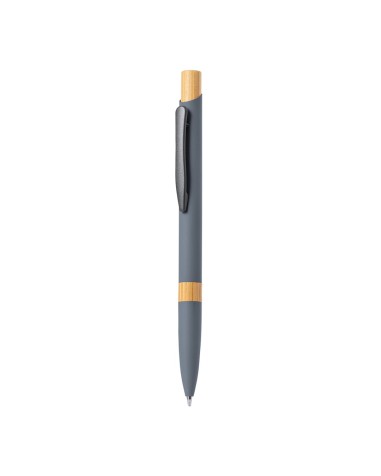 Rubberized aluminum and bamboo pen -... Rubberized aluminum and bamboo pen -...