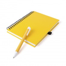 Libreta personalizada de colores con bolígrafo 15x18,2cm - KOGUEL