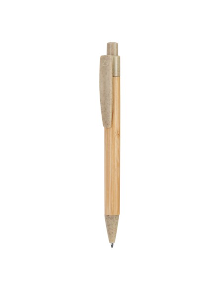 Bamboo pen with wheat fiber and ABS details - Stoa