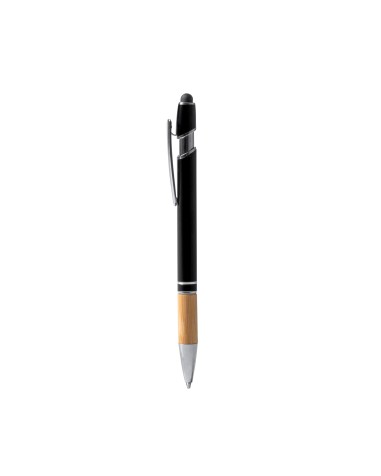Metal Ballpoint Pen with Bamboo Grip... Metal Ballpoint Pen with Bamboo Grip...