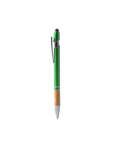Metal Ballpoint Pen with Bamboo Grip... Metal Ballpoint Pen with Bamboo Grip...