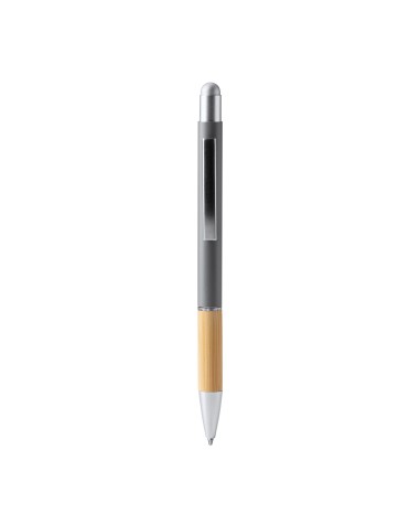 Metal ballpoint pen with bamboo body... Metal ballpoint pen with bamboo body...