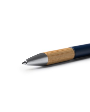 Metal ballpoint pen with bamboo body... Metal ballpoint pen with bamboo body...