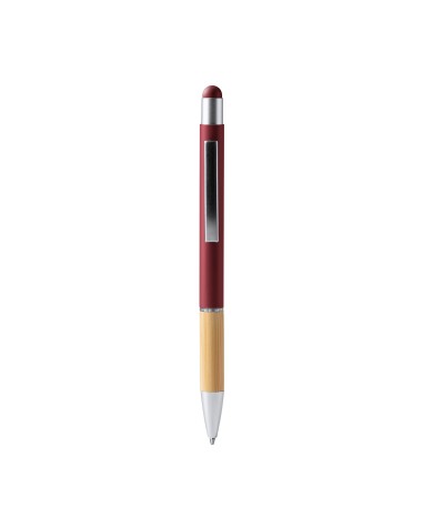 Metal ballpoint pen with bamboo body... Metal ballpoint pen with bamboo body...