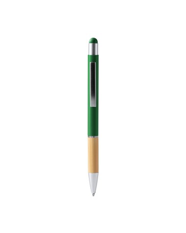 Metal ballpoint pen with bamboo body... Metal ballpoint pen with bamboo body...