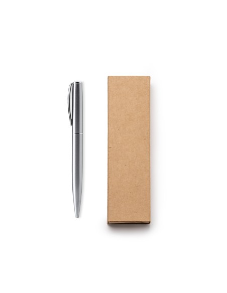 Recycled Stainless Steel Ballpoint Pen in Presentation Box - Lois