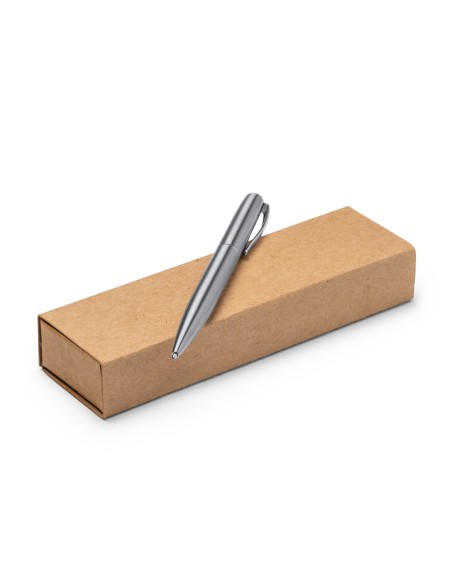 Recycled Stainless Steel Ballpoint Pen in Presentation Box - Lois