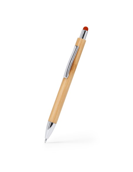 Bamboo pen with colored touch pointer - Pampa