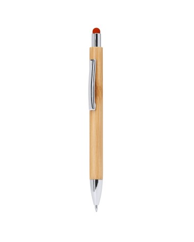 Stylo en bambou avec pointeur tactile... Stylo en bambou avec pointeur tactile...