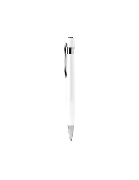 Recycled aluminum ballpoint pen with rubber touch and touch pointer - ENDRIK