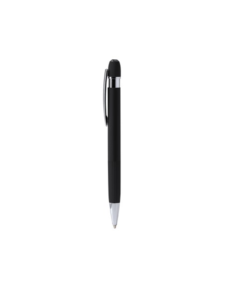 Recycled aluminum ballpoint pen with rubber touch and touch pointer - ENDRIK