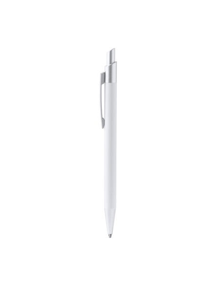 Recycled aluminum ballpoint pen with matte rubber finish - RECLUS