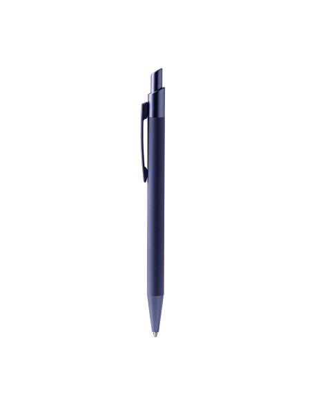 Recycled aluminum ballpoint pen with matte rubber finish - RECLUS