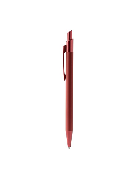 Recycled aluminum ballpoint pen with matte rubber finish - RECLUS