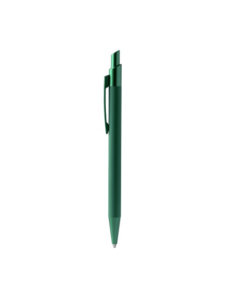 Recycled aluminum ballpoint pen with matte rubber finish - RECLUS
