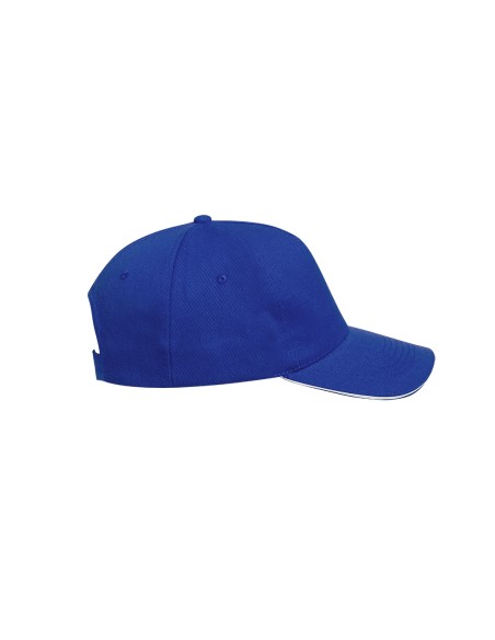 Casquette 5 panneaux en polyester RPET - Sandrok