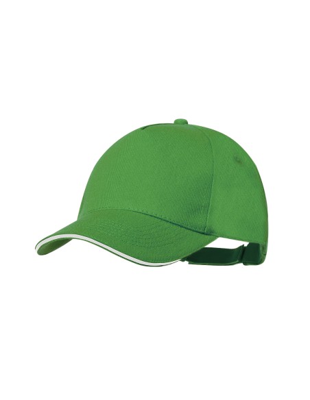 Casquette 5 panneaux en polyester RPET - Sandrok