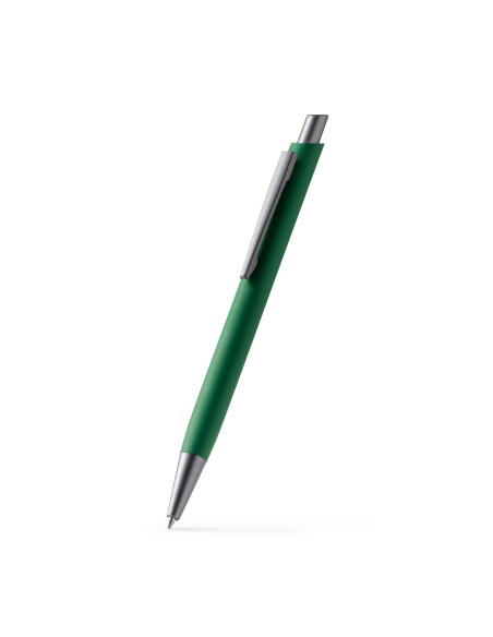 Recycled aluminum ballpoint pen with matte finish - TORY