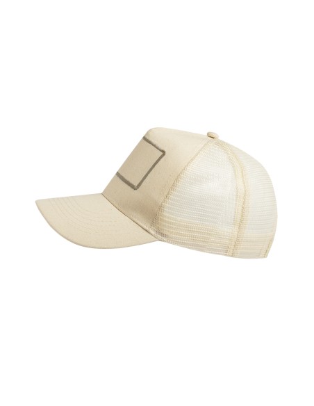 5-panel cap in RPET polyester and breathable mesh - Daphne