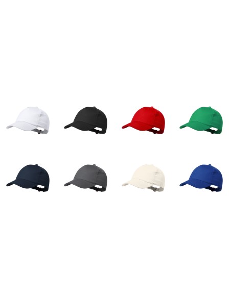 Gorra 5 panells de Cotó Reciclat - Brauner