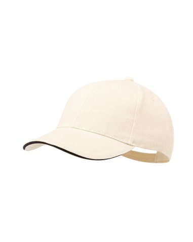 6-panel cap combed cotton - Linnea