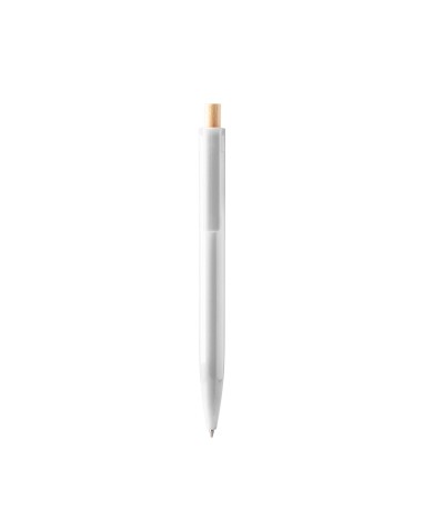 Recycled plastic pen with bamboo push... Recycled plastic pen with bamboo push...