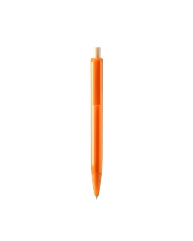 Recycled plastic pen with bamboo push... Recycled plastic pen with bamboo push...