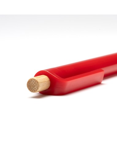 Recycled plastic pen with bamboo push... Recycled plastic pen with bamboo push...