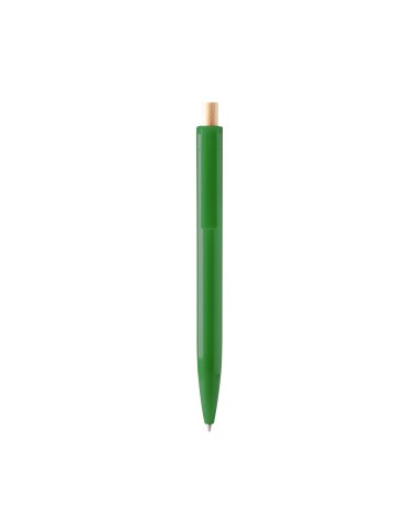 Recycled plastic pen with bamboo push... Recycled plastic pen with bamboo push...