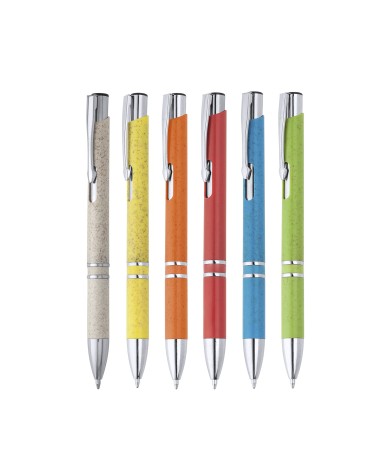 Plastic pen with wheat fiber and... Plastic pen with wheat fiber and...