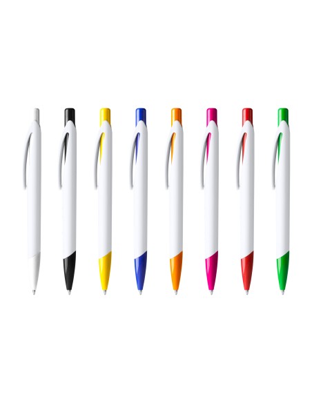 Push-button ballpoint pen with matching tip in two-tone finish - CITIX