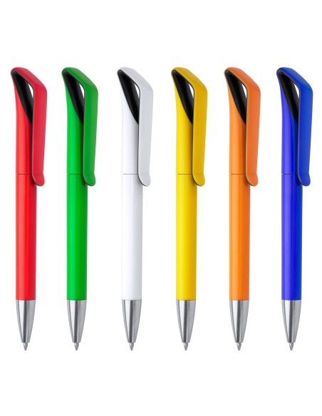 Twist ballpoint pen in two-tone gloss finish - IRATI