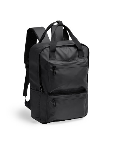 Mochila doble bolsillo frontal y... Mochila doble bolsillo frontal y...