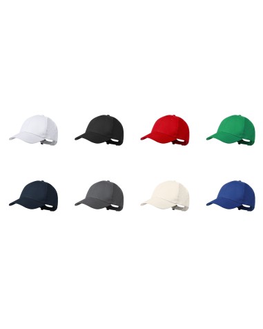 Casquette 6 panneaux en coton recyclé...