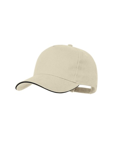 Mimax 5-Panel Combed Cotton Cap