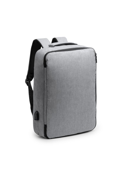 Recycled polyester travel backpack with 13" laptop compartment - VOLPEX