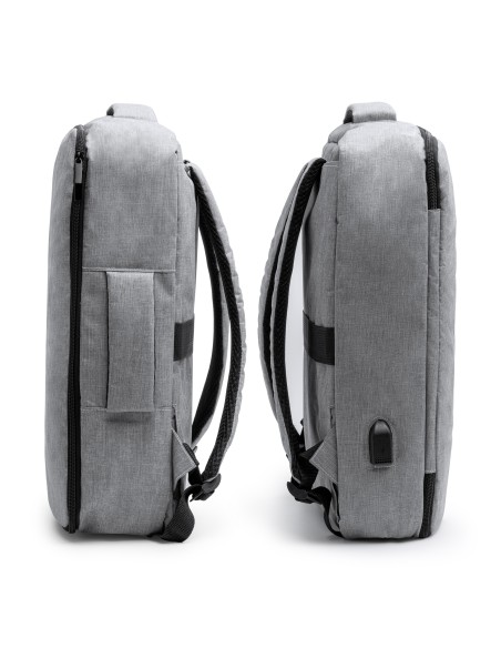 Recycled polyester travel backpack with 13" laptop compartment - VOLPEX