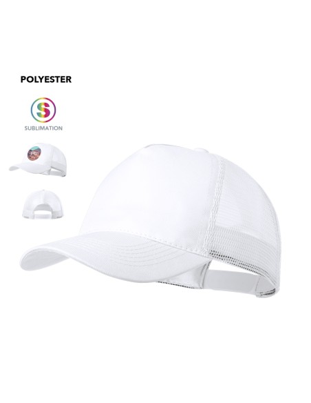 5-panel polyester cap with breathable mesh - Clipak