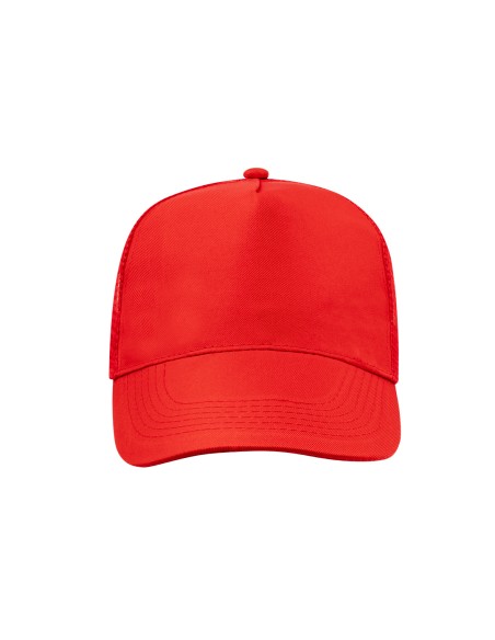 5-panel polyester cap with breathable mesh - Clipak