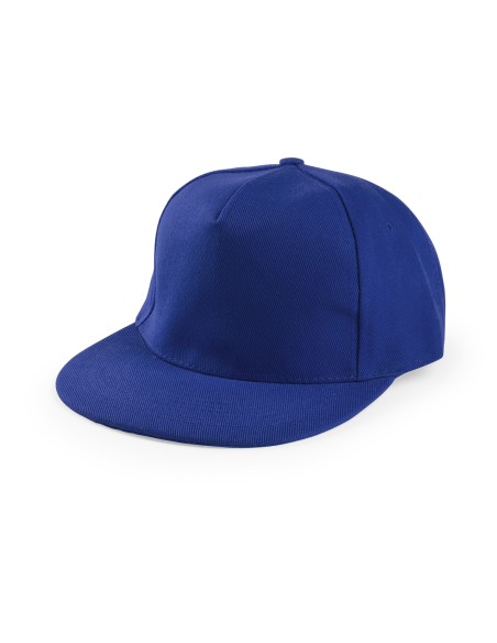 Flat brim cap made of thick cotton and polyester - Lorenz