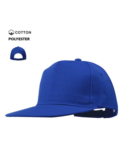 Gorra con visera plana de algodón y poliéster grueso - Lorenz