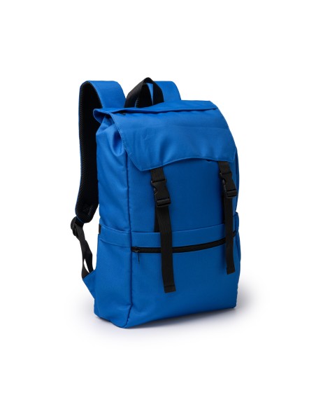 Mochila con solapa y cierres ajustables poliéster Reciclado - SOLAP
