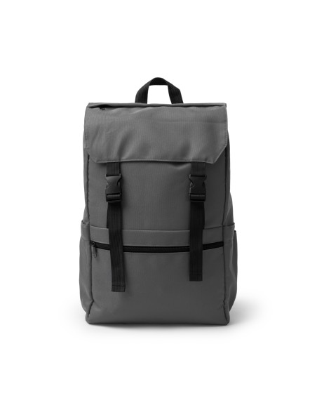 Mochila con solapa y cierres ajustables poliéster Reciclado - SOLAP